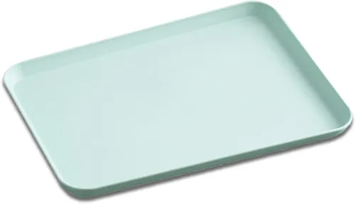 Vista 10 de Bandejas de comida rápida de 10 x 14 pulgadas, popote de trigo, bandeja rectangular para servir, bandeja de almuerzo y cena, bandejas de cafetería