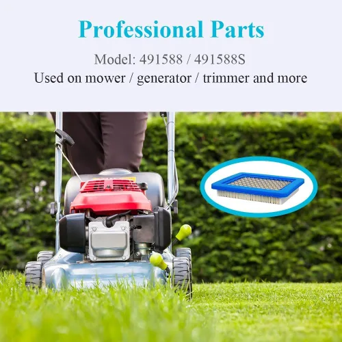 Vista 4 de HOODELL Paquete de 10 filtros de aire 491588S + filtro de combustible 394358 compatible con 491588 4915885, Toro 20332, Craftsman 33644, rendimiento