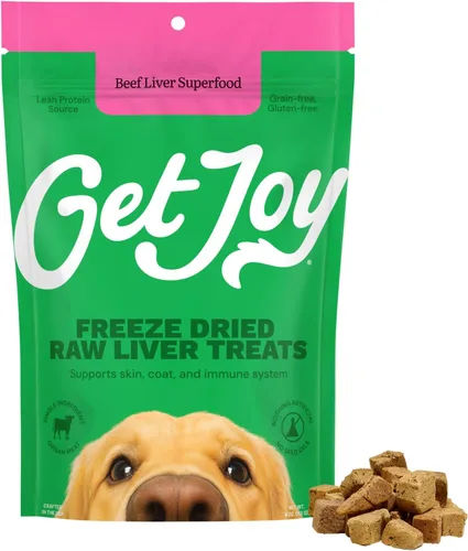 Vista 13 de Get Joy Golosinas liofilizadas 100% de corazón de res para perros, 4 onzas Carne de órgano de un solo ingrediente, complemento de comida cruda