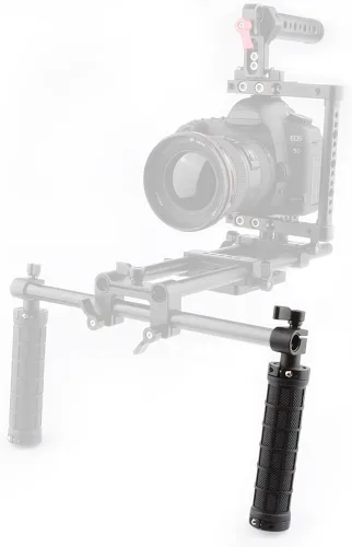 Vista 5 de CAMVATE Agarre de mango de abrazadera de varilla para soporte de varilla de 0.591 in Montaje en hombro DSLR Rig Negro