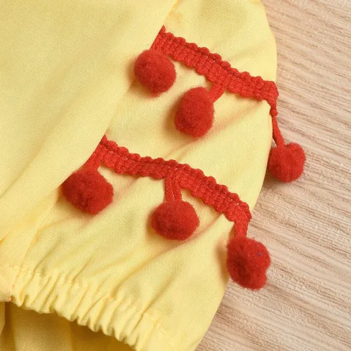 Vista 5 de ODASDO Conjunto de 2 piezas para bebé recién nacida, con estampado de vaca, ciervo y vaca, sin mangas, con volantes y diadema con lazo, conjunto