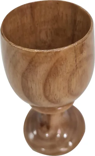 Vista 9 de Cáliz de copa de vino de madera vintage hecha a mano – Vaso rústico de madera natural para cerveza, vino, fiestas, inauguración de la casa, regalo