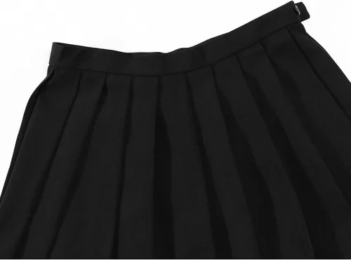 Vista 4 de Faldas plisadas a cuadros de cintura alta para mujeres y niñas, talla grande, uniforme escolar, mini disfraces de cosplay