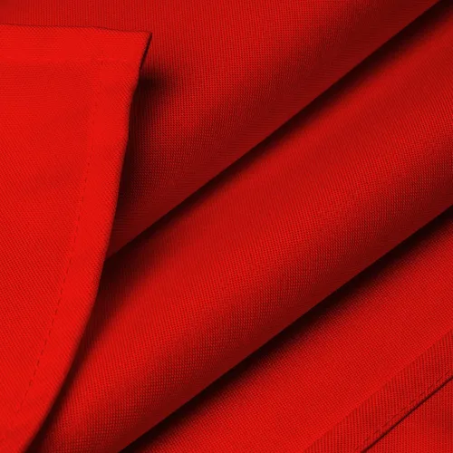 Vista 4 de Lann's Linens - Mantel rectangular de tela de poliéster de primera calidad para bodas, banquetes y restaurantes Rojo