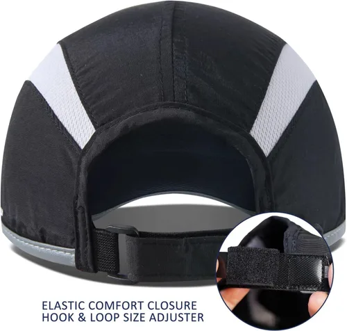 Vista 3 de GADIEMKENSD Sombrero reflectante plegable para exteriores, diseño sin estructura, protección solar UPF 50+, sombreros deportivos para mujeres