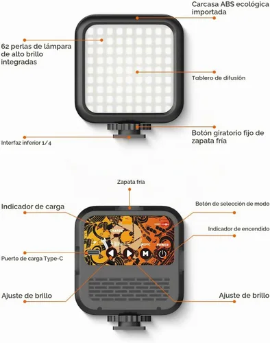 Vista 4 de USKEYVISION Kit de videoblogs para teléfono inteligente, micrófono de metal, luz Tiktok, YouTube, equipo de podcast para iPhone 16/15/14