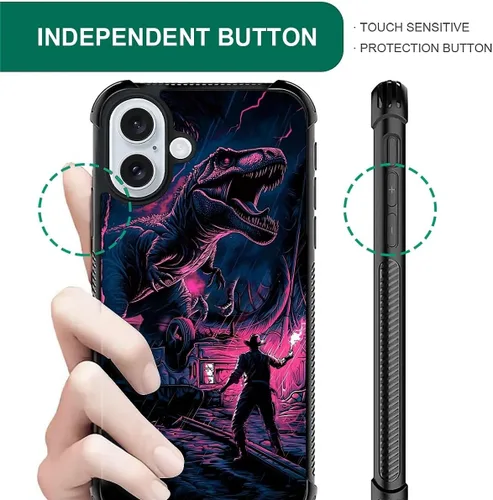 Vista 772 de Funda compatible con iPhone 15, diseño de elefantes africanos, diseño increíble a prueba de golpes, antiarañazos, carcasa trasera de policarbonato