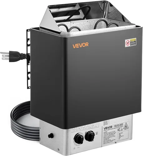 Vista 16 de VEVOR - Calefactor de sauna, estufa eléctrica de sauna de 220V, calentador de sauna para baño de vapor con temporizador de 3h y temperatura