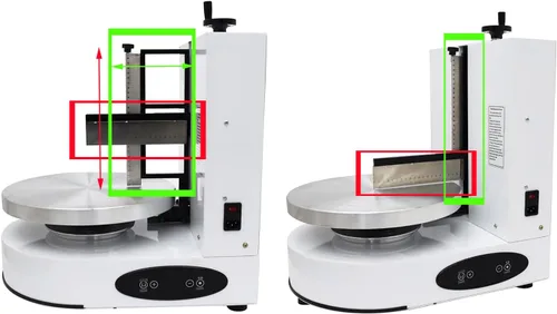 Vista 7 de Máquina de untado de recubrimiento para esparcir crema para tartas, máquina de recubrimiento para decoración de pasteles, crema para tartas