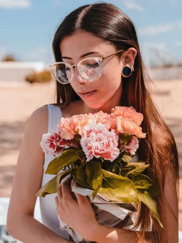 Vista 3 de Gafas TIJN de óptica con montura redonda de metal, estilo vintage, bloquean la luz azul, gafas sin prescripción con montura para mujer