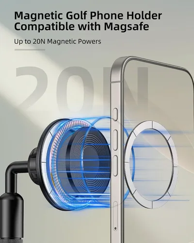 Vista 6 de Monopod y trípode para selfie stick para grabar golf swing ayuda de entrenamiento, palo de película de golf magnética ajustable de aluminio