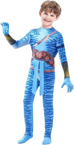 Vista 6 de Disfraz de Halloween de elastano para niños, overol completo para niños y niñas