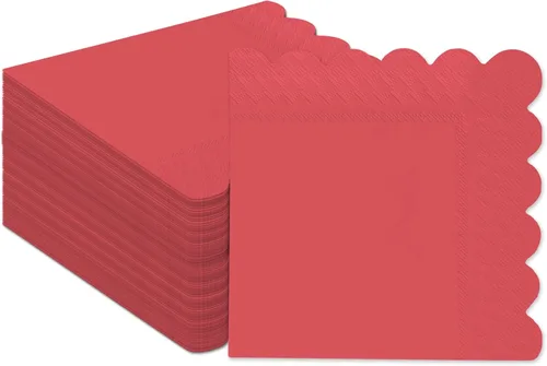 Vista 13 de qiqee 24 colores Morandi servilletas de cóctel 5x5 pulgadas, servilletas desechables para bebidas, boda, cena, fiesta de cumpleaños, diseño de ola