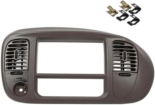 Vista 24 de GRAND ORANGE Cubierta de bisel del panel de instrumentos del tablero Compatible con Chevy Chevelle El Camino 1968 Sin aire Negro