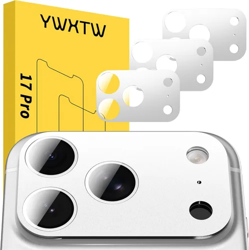 Vista 26 de YWXTW Protector de lente de cámara para iPhone 17 Pro, cobertura completa, protector de pantalla de lente de vidrio templado para iPhone 17 Pro