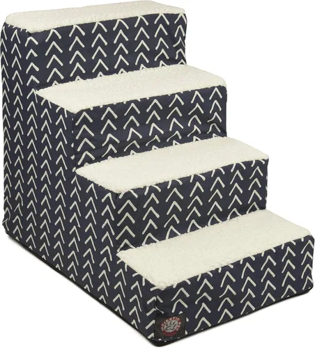 Vista 60 de Majestic Pet - Escaleras portátiles para mascotas suave escalón de espuma de sherpa escalones para perros y gatos rampa para cachorros