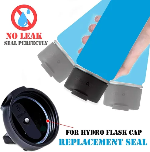 Vista 6 de 6 popotes de repuesto y anillos de junta de silicona y 1 funda protectora flexible para botella compatible con botella de agua Hydro Flask de boca
