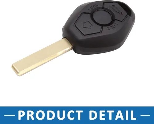 Vista 5 de Coche 3 Botones Sin Cortar Insertar Llavero Caso Control Remoto Shell Reemplazo Para BMW X3 2004-2009