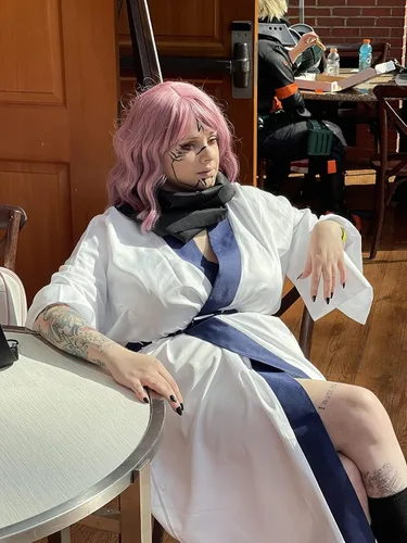 Vista 8 de DAZCOS Disfraz de kimono de Ryomen Sukuna de talla estadounidense