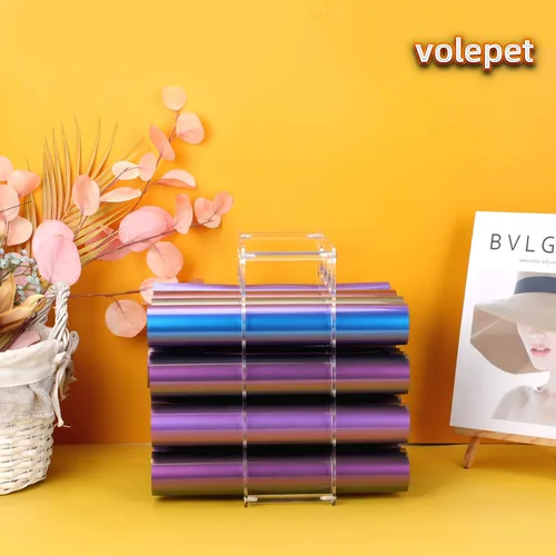Vista 7 de Almacenamiento de rollos de vinilo de 20 agujeros para sala de manualidades, soporte de rollo de vinilo para hasta 20 rollos de vinilo
