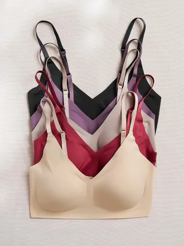 Vista 6 de True & Co Sujetador Triangular con Tirantes Convertibles True Body para Mujer Negro