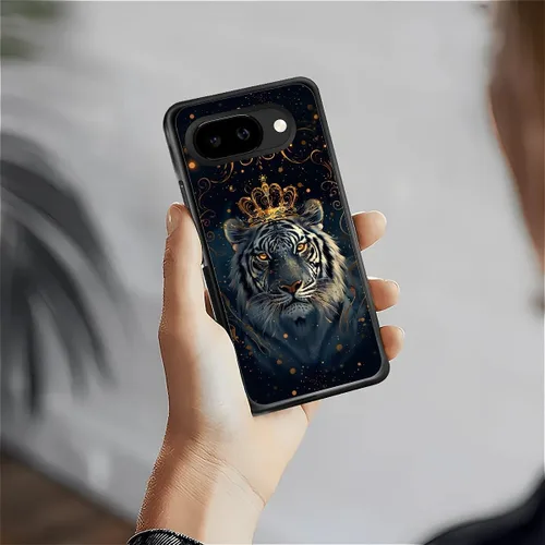 Vista 1659 de Compatible con Google Pixel 4A 5G Mobile Case Creative Acrylic Panel trasero Silicona Protección Grip especialmente diseñado para Google Pixel 4A 5G