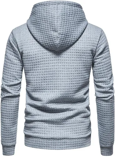 Vista 3 de MIEIVGJIESS Sudadera casual de manga larga con capucha para hombre