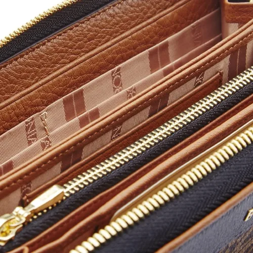 Vista 4 de Bonia Cartera Milagros con cremallera negra, Negro -, Cartera Milagros con cremallera