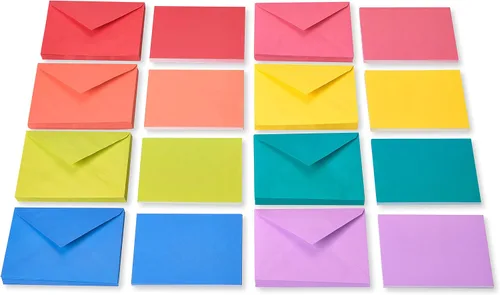 Vista 2 de American Greetings Tarjetas en blanco de un solo panel con sobres, colores arcoíris (200 unidades)