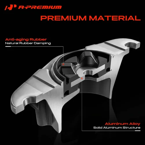Vista 12 de A-Premium - Soporte de puntal superior trasero compatible con Volkswagen, Audi