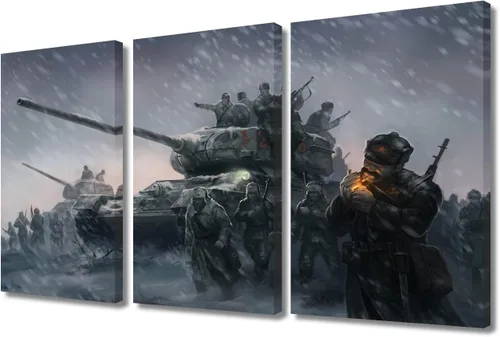 Vista 14 de Lienzo decorativo para pared de niños, decoración de dormitorio de adolescentes de la Segunda Guerra Mundial, imágenes en pared para decoración