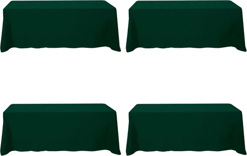Vista 122 de BRILLMAX - Manteles para mesa rectangular de 6 pies, tela de lino de poliéster, lavable, para boda, recepción, banquete, fiesta de cumpleaños, 60 x