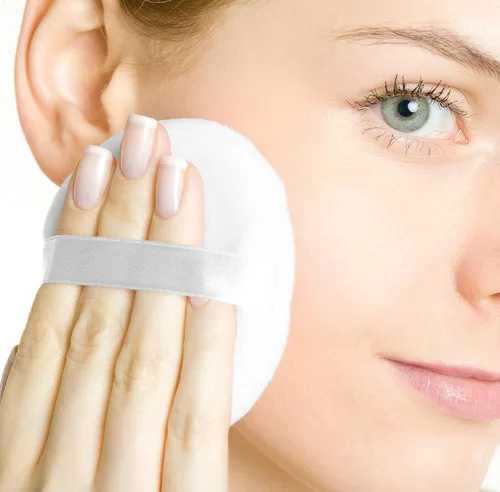 Vista 6 de R-NEU Polvo corporal para mujeres con borla de polvo, 100% libre de talco, elegante polvo perfumado de pétalos de rosa, después del baño para piel