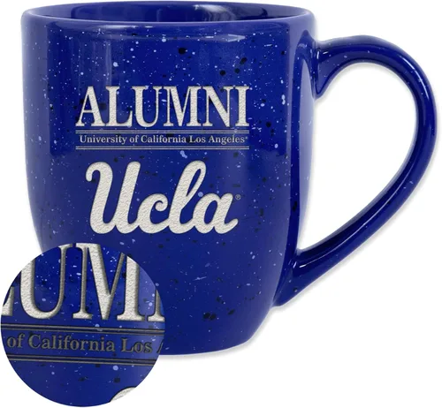 Vista 87 de Rico Industries NCAA Illinois Fighting Illini Alumni - Taza de café de cerámica moteada grabada con láser de 16 onzas