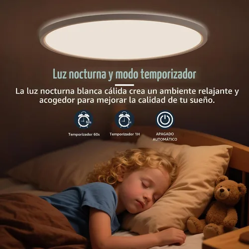 Vista 4 de MOONSEA Lámpara de techo regulable de montaje empotrado de 16 pulgadas para cocina