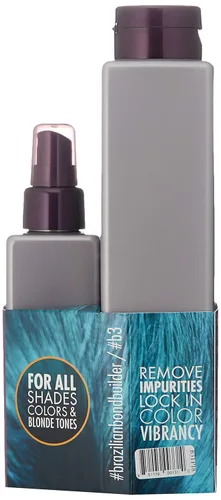 Vista 8 de B3 Brazilian Bondbuilder Extension Shampoo/Conditioner/Refresh Trio Pack for Extensions - Repairs, Hydrates and Blends All Hair Types and Hair