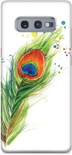 Vista 25 de Inspired Cases - Compatible con iPhone Xs Max - Funda protectora con textura 3D para Apple iPhone Xs Max - Plumas de pavo real acuarela