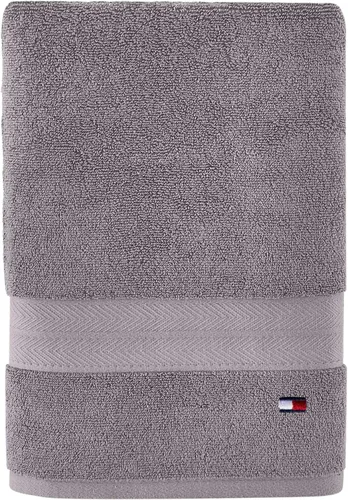 Vista 9 de Tommy Hilfiger Modern American - Toalla de baño de color sólido, 30 x 54 pulgadas, 100% algodón, 574 GSM (Sunshine)