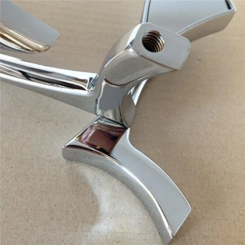 Vista 3 de cromado Spear Hoja Mini Espejos para Harley Davidson Sportster Dyna Softail