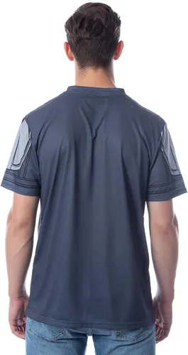 Vista 2 de Star Wars - Camisa de disfraz para hombre con mando mandaloriano