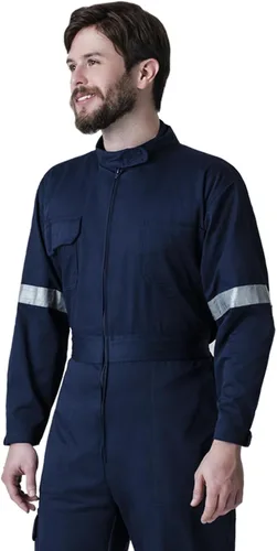 Vista 4 de Lazzar Overol industrial unisex de manga larga resistente
