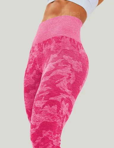 Vista 4 de HIGORUN - Leggings sin costuras para mujer, moldeadores, con diseño gráfico de sonrisas, de cintura alta, para el gimnasio, yoga o hacer ejercicio