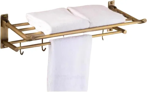 Vista 25 de High-End Retro Copper Bathroom Hardware Set – American and European Style Towel Rack Combination [Various Designs Available],Bath Towel Rack
