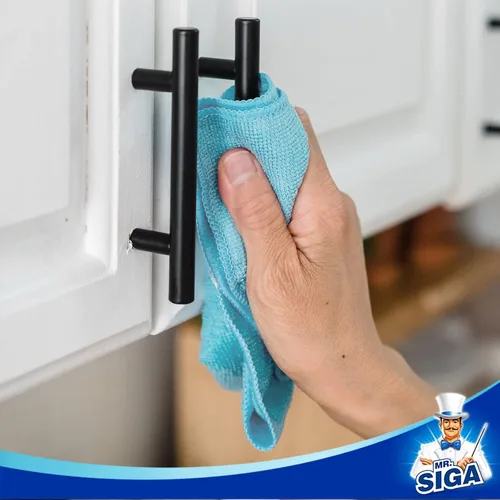 Vista 6 de MR.SIGA Paño de limpieza de microfibra, toallas de limpieza multiusos, paquete de 50 Toallas de limpieza de microfibra reutilizables, 5