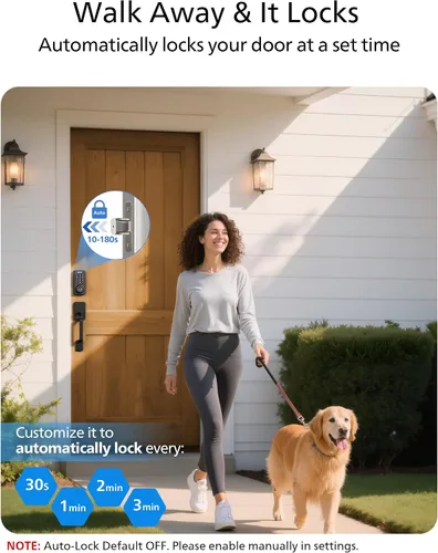 Vista 5 de Cerradura inteligente Wi-Fi Philips con cerrojo de puerta y manija, juego de cerradura de puerta sin llave para puerta delantera, cerradura