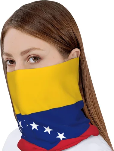Vista 4 de Gorros de gorro con bandera, gorro de calavera haitiano, bufanda para mujeres y hombres