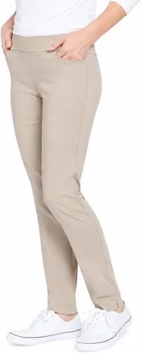 Vista 12 de SLIM-SATION Ropa de golf para mujer - Pantalón de pierna recta de ajuste regular con bolsillos para mujer Negro