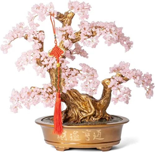 Vista 11 de Árbol de Amatista Natural Grande, Árbol Bonsái de Cristal de Amatista de 14 Pulgadas (Cuenta de 1251 Piedras Preciosas) Árbol de Chakra
