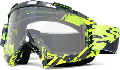 Vista 15 de AVV Gafas de motocicleta para hombres y mujeres – Gafas de motocross ATV resistentes al viento, gafas anti UV todoterreno para montar MTB Motocross