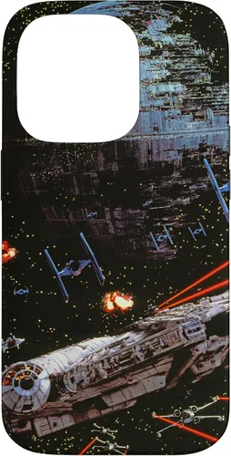 Vista 17 de Star Wars Return of the Jedi Death Star II Battle - Carcasa negra para iPhone 17
